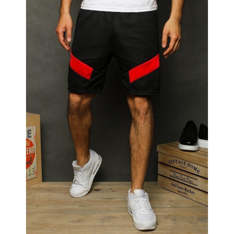 Čierne teplákové pánske kraťasy SX1232