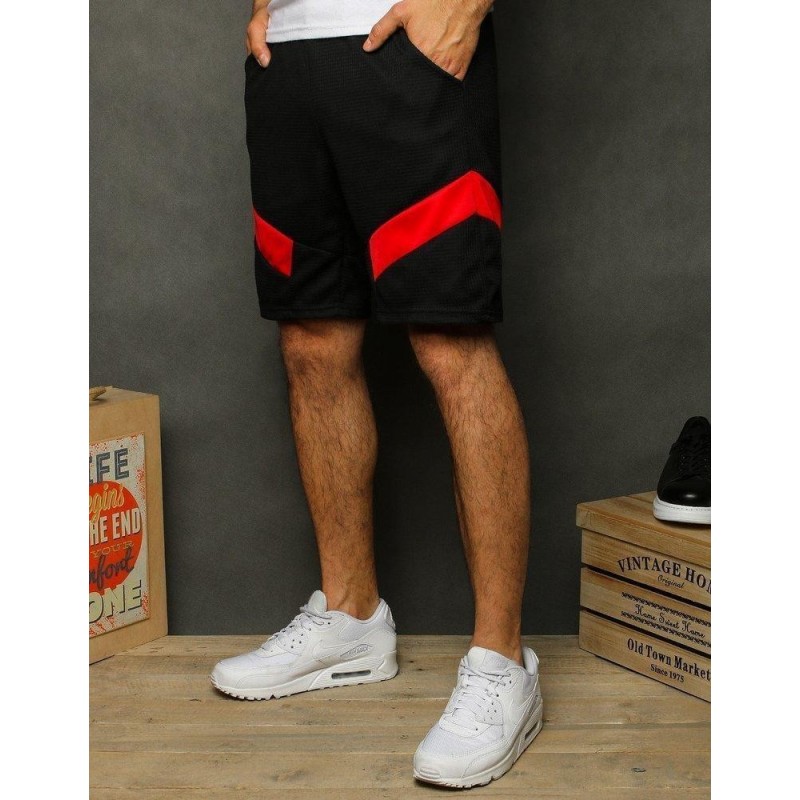 Čierne teplákové pánske kraťasy SX1232