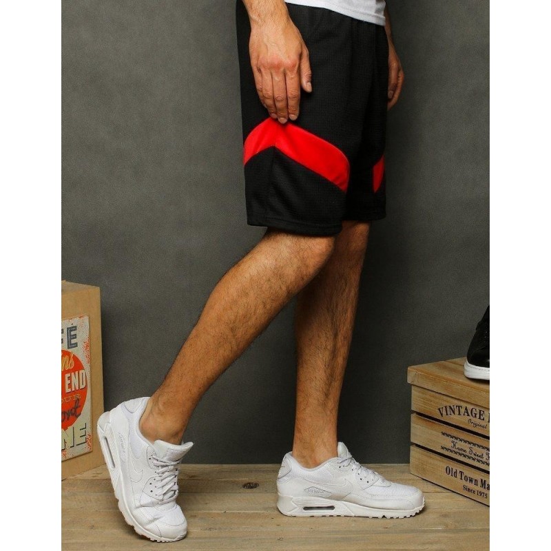 Čierne teplákové pánske kraťasy SX1232