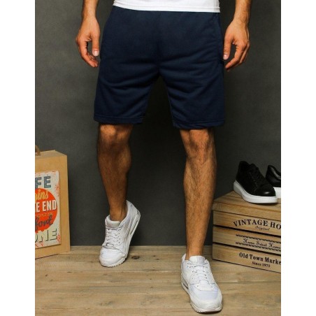 Pánske teplákové tmavomodré kraťasy SX1238