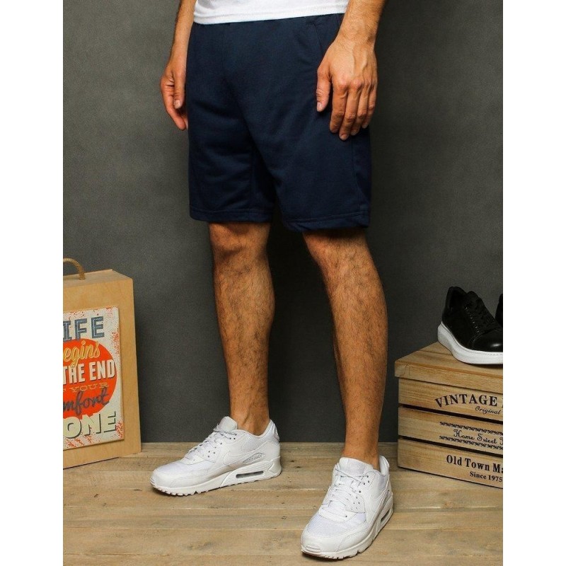 Pánske teplákové tmavomodré kraťasy SX1238