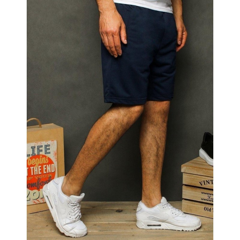 Pánske teplákové tmavomodré kraťasy SX1238