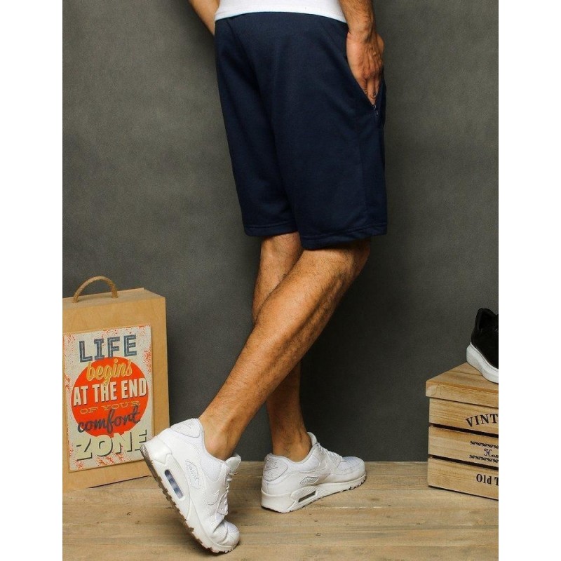 Pánske teplákové tmavomodré kraťasy SX1238