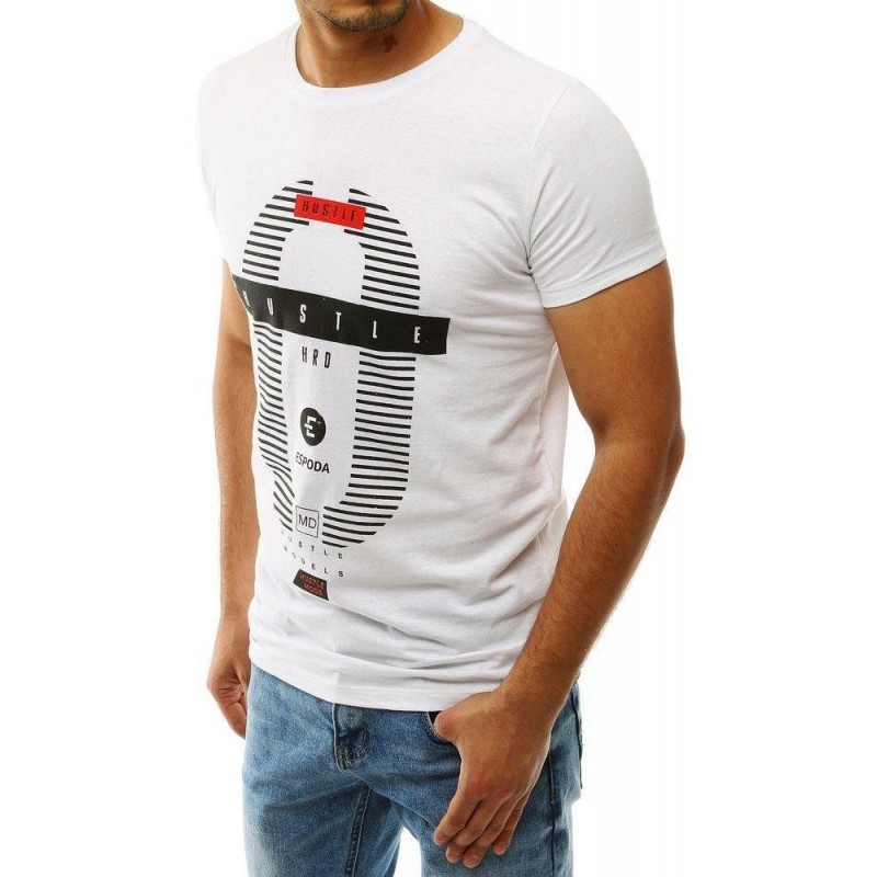 Pánske bavlnené tričko RX4226 - biele