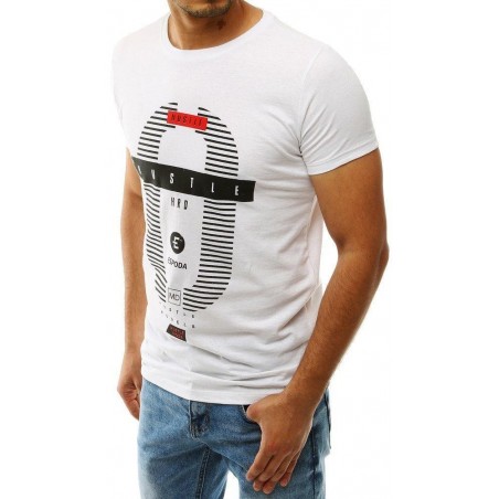 Pánske bavlnené tričko RX4226 - biele