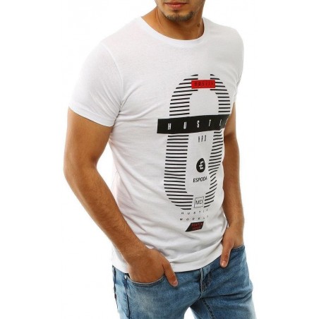 Pánske bavlnené tričko RX4226 - biele