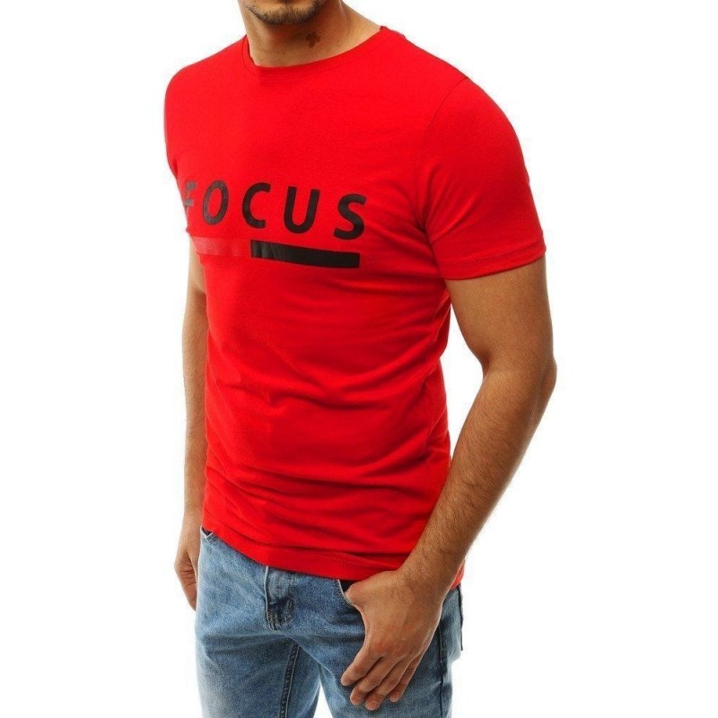 Pánske tričko s nápisom RX4232 - červené