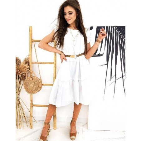 Biele dámske šaty MANUELLA EY1286