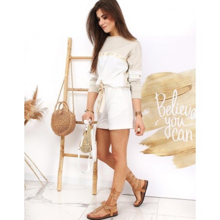 Dámska béžové súprava JUST FIT LOVE AY0299