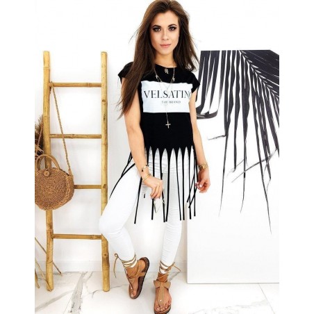 Dámska čierna blúzka VELSATINO RY1518