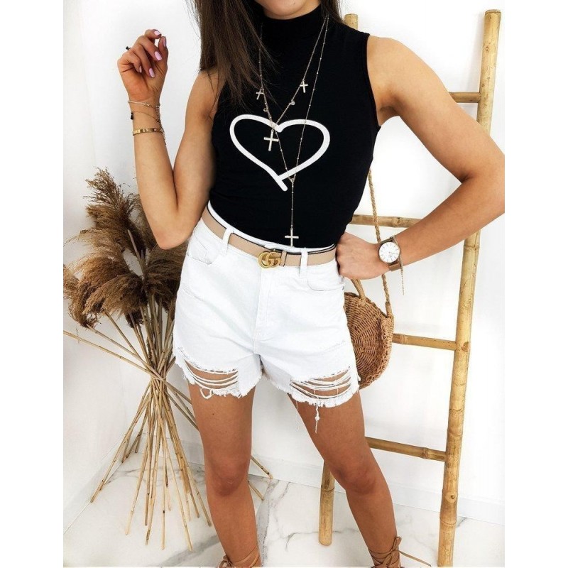 Čierne tričko pre dámy BELINDA RY1525