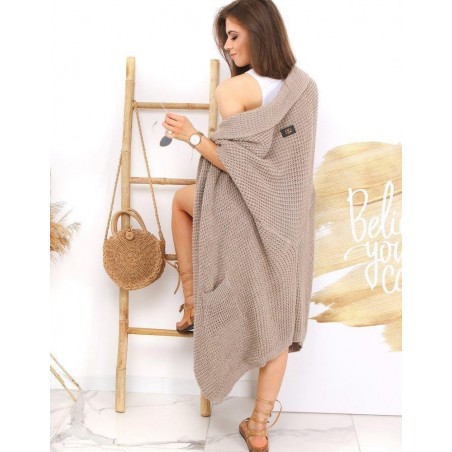 Dámsky kávový kardigán MOLLER MY0763