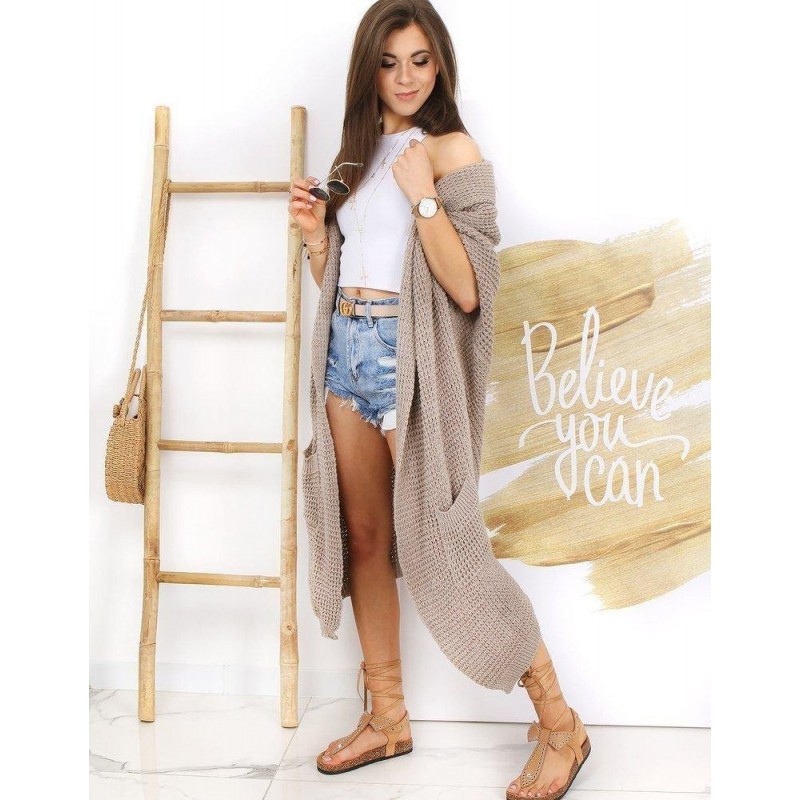 Dámsky kávový kardigán MOLLER MY0763