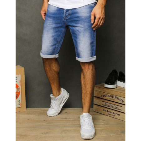 Modré pánske rifľové kraťasy SX1249