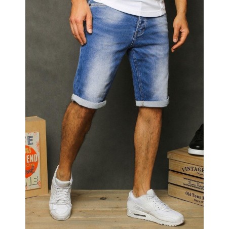 Modré pánske rifľové kraťasy SX1249