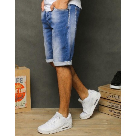 Modré pánske rifľové kraťasy SX1249