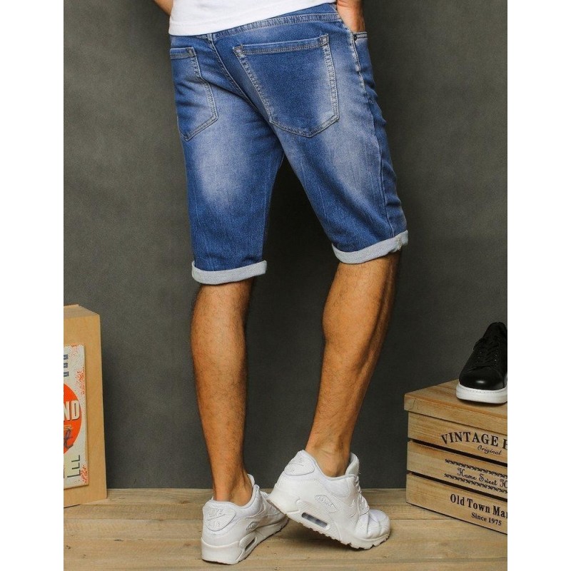 Modré pánske rifľové kraťasy SX1249