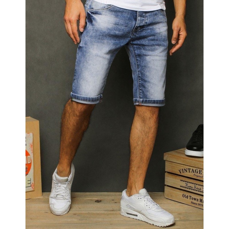 Pánske modré rifľové kraťasy SX1251