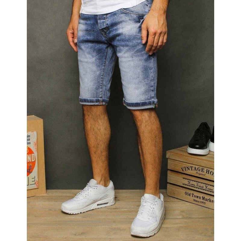 Pánske modré rifľové kraťasy SX1251