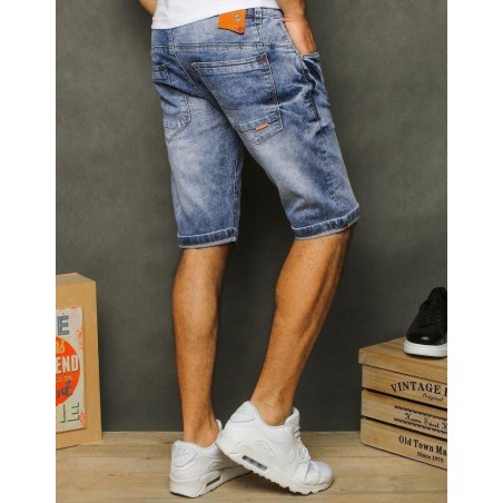 Pánske modré rifľové kraťasy SX1251