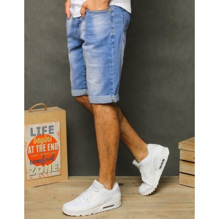 Pánske modré džínsové kraťasy SX1252