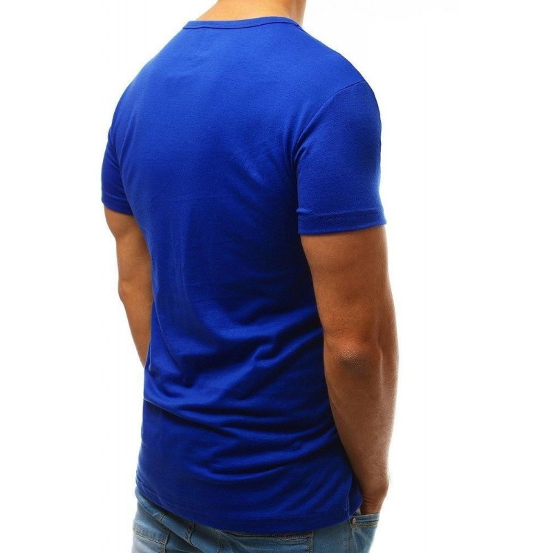 Pánske tričko s potlačou RX3502 - modré