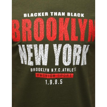 Pánske zelené tričko s potlačou RX3838