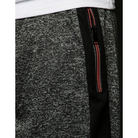 Pánske čierne teplákové kraťasy SX1137