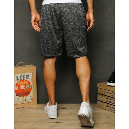 Pánske čierne teplákové kraťasy SX1137