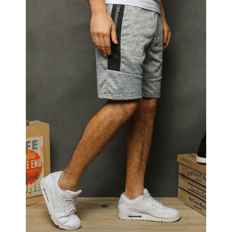 Pánske sivé teplákové kraťasy SX1138