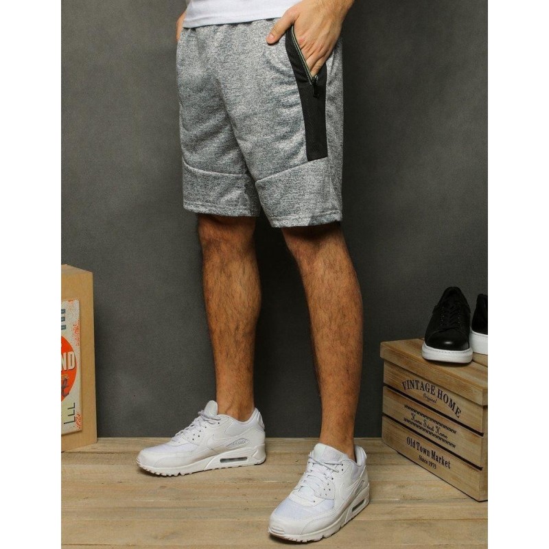 Pánske sivé teplákové kraťasy SX1138