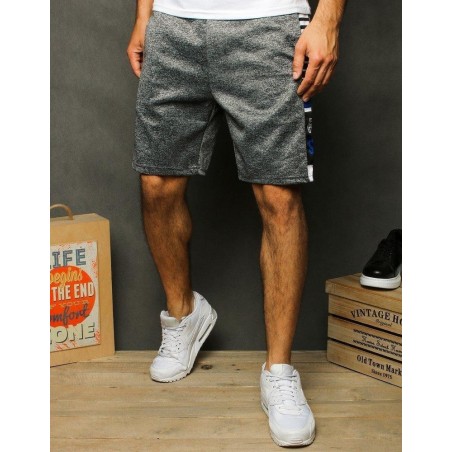 Svetlosivé pánske teplákové kraťasy SX1178