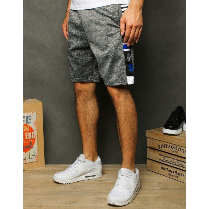 Svetlosivé pánske teplákové kraťasy SX1178