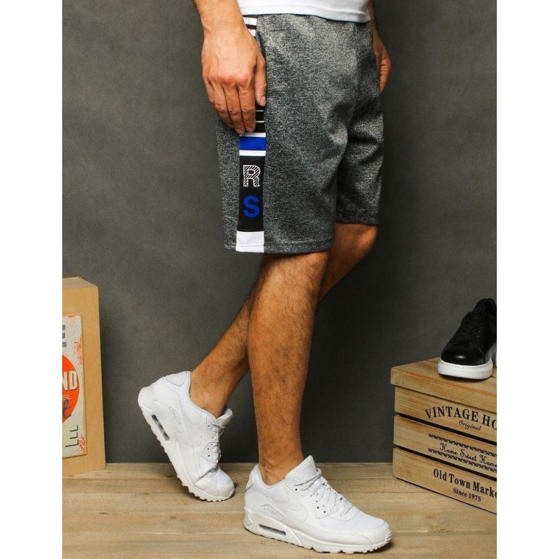 Svetlosivé pánske teplákové kraťasy SX1178