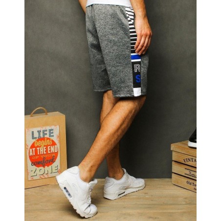 Svetlosivé pánske teplákové kraťasy SX1178