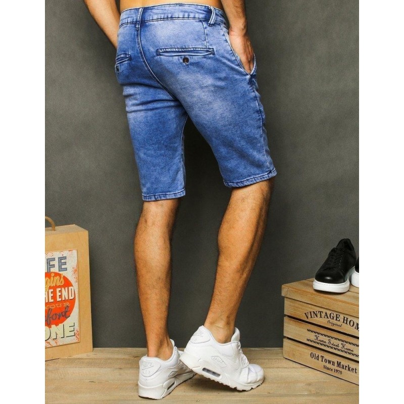Pánske rifľové kraťasy SX1186 - modré