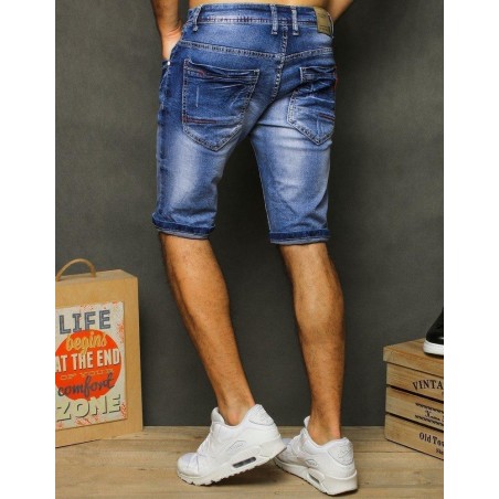 Modré rifľové pánske kraťasy SX1261