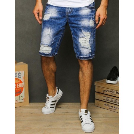 Rifľové pánske kraťasy SX1264 - modré