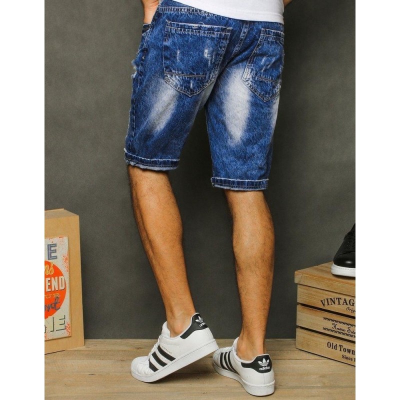 Rifľové pánske kraťasy SX1264 - modré