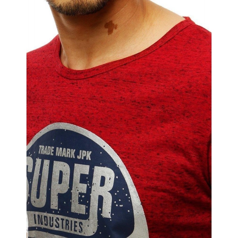 Pánske tričko s potlačou RX4253 - červené