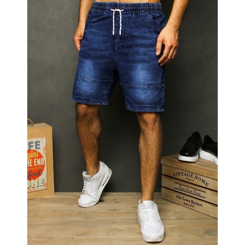 Pánske denimové kraťasy SX1291 - tmavomodré