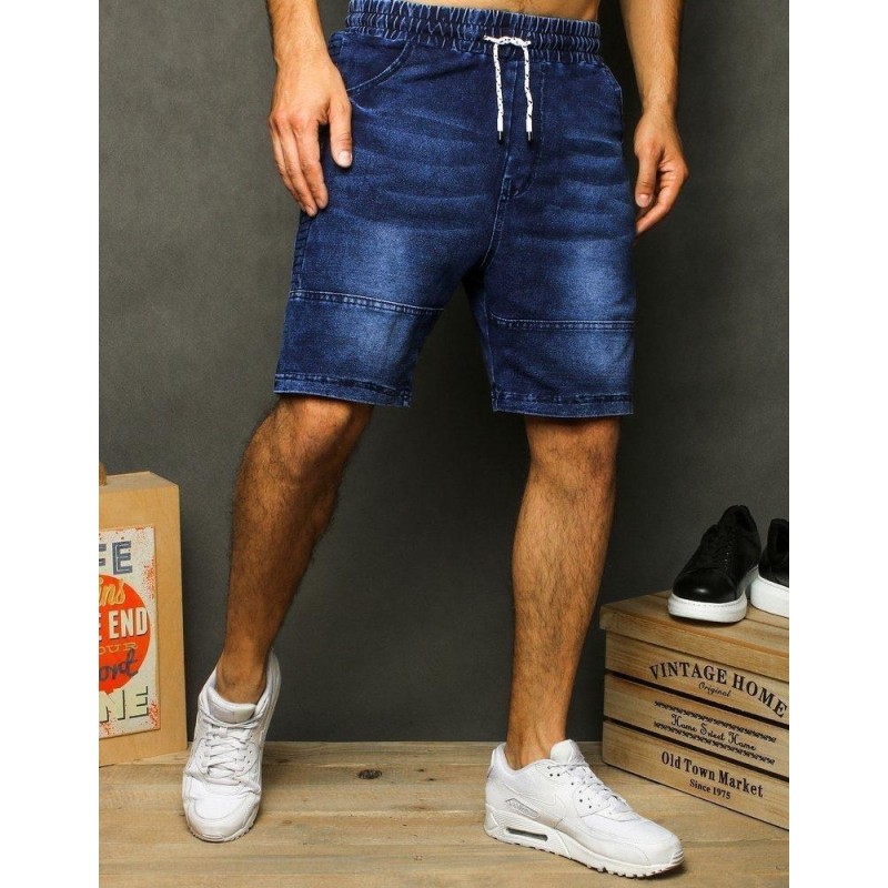 Pánske denimové kraťasy SX1291 - tmavomodré