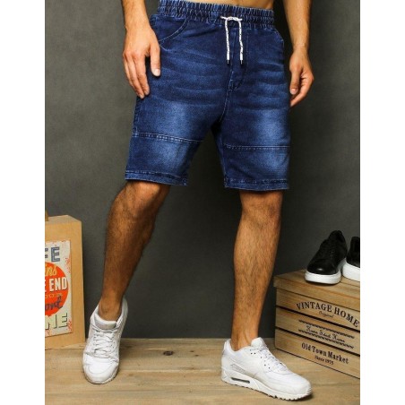 Pánske denimové kraťasy SX1291 - tmavomodré