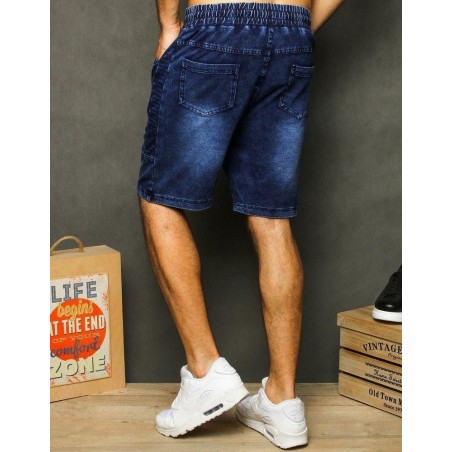 Pánske denimové kraťasy SX1291 - tmavomodré