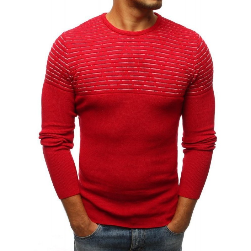 Pánsky sveter (wx1076) - červený