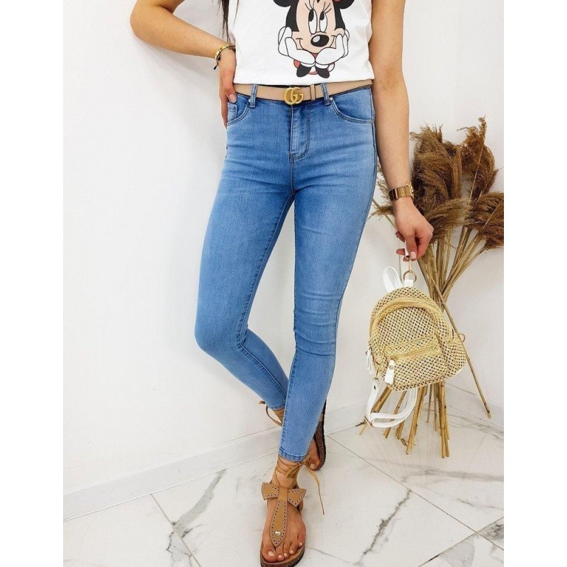 Dámske rifle Skinny Fit DEBORA UY0549 - modré