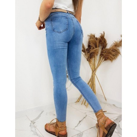Dámske rifle Skinny Fit DEBORA UY0549 - modré