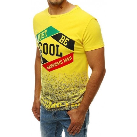 Pánske tričko s potlačou RX4280 - žlté