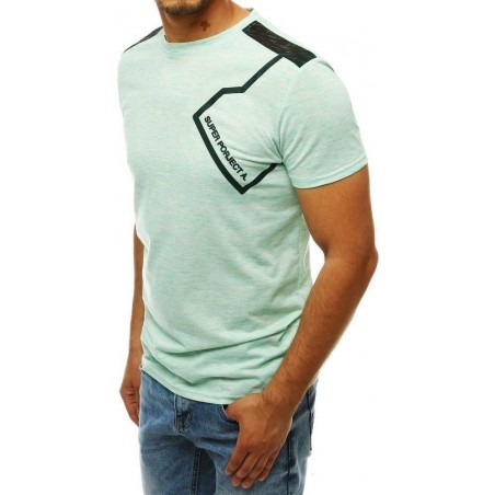 Zelené tričko s potlačou pre pánov RX4287