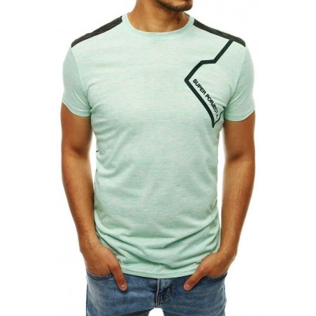 Zelené tričko s potlačou pre pánov RX4287